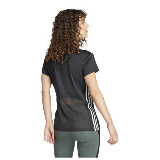 Adidas Γυναικεία κοντομάνικη μπλούζα Hyperglam 3-Stripes Tee Adidas Γυναικεία κοντομάνικη μπλούζα Hyperglam 3-Stripes Tee